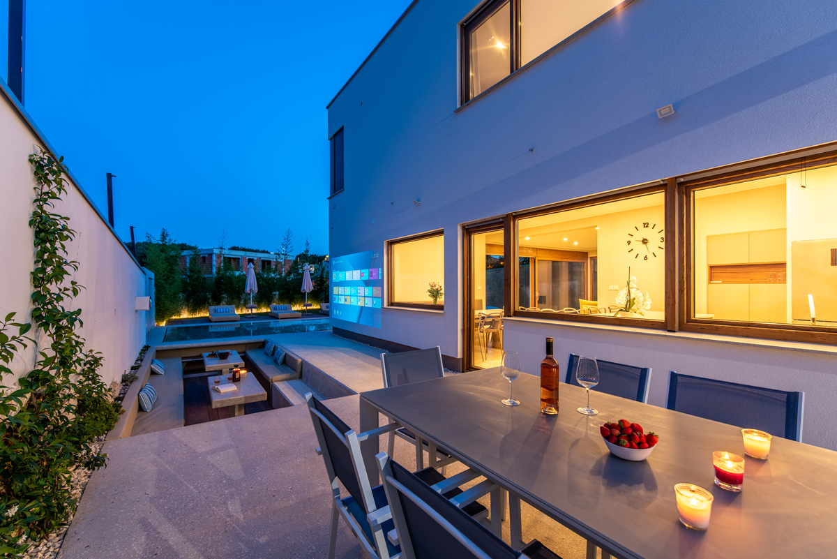 Evening dining terrace