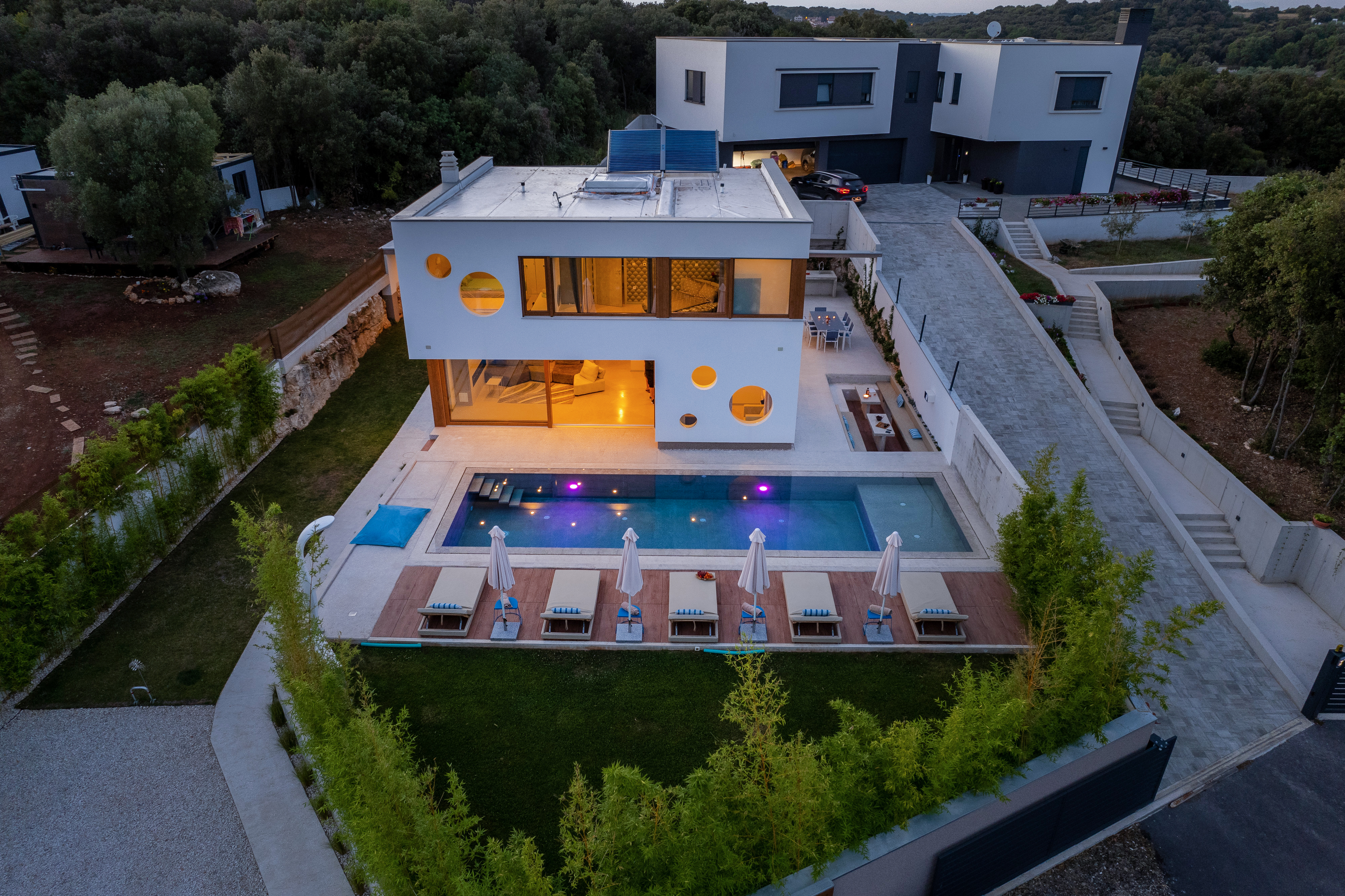 Modern villa with a private swimming pool