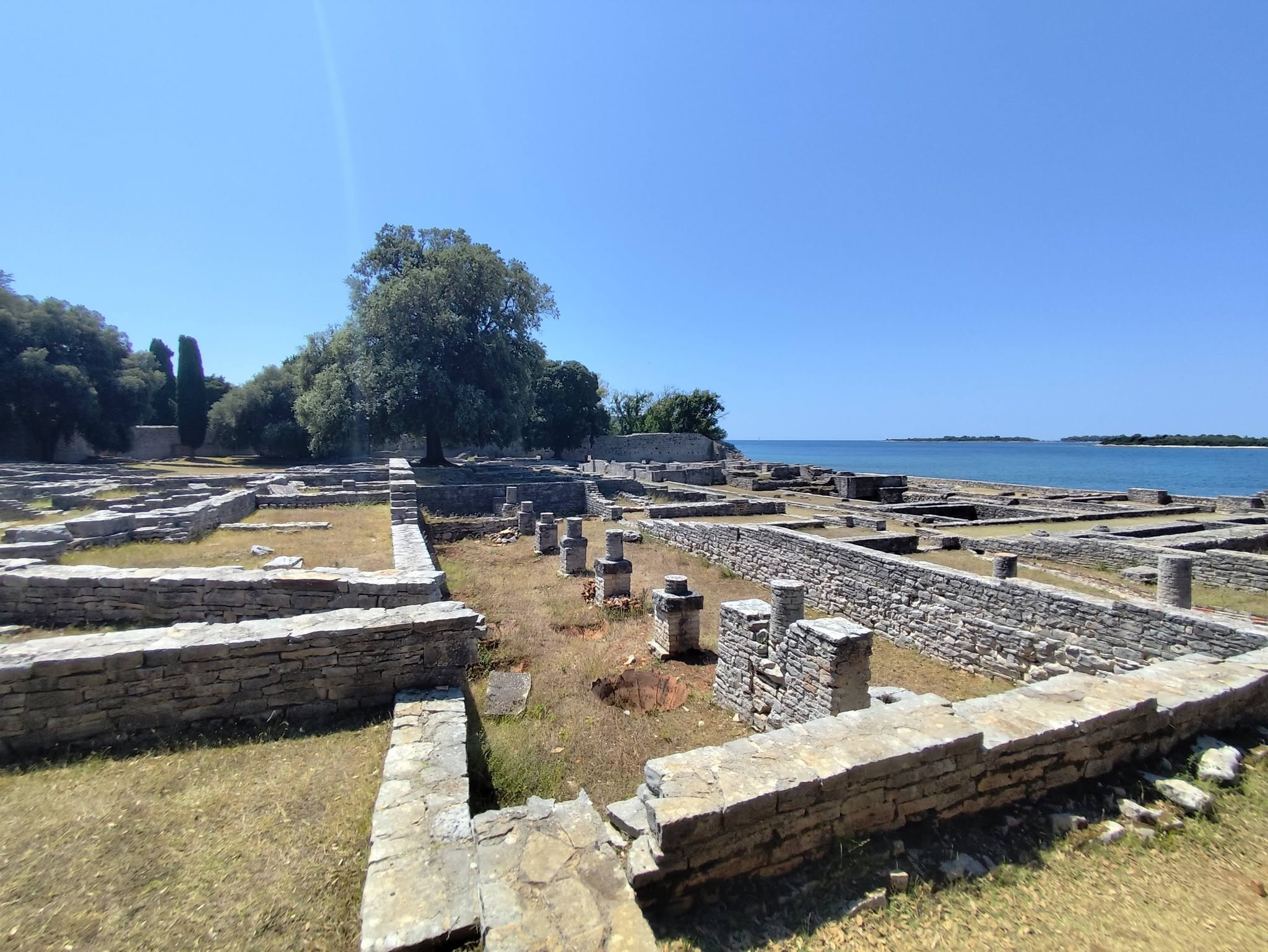 Archaeological remains on the coast of Veliki Brijun
