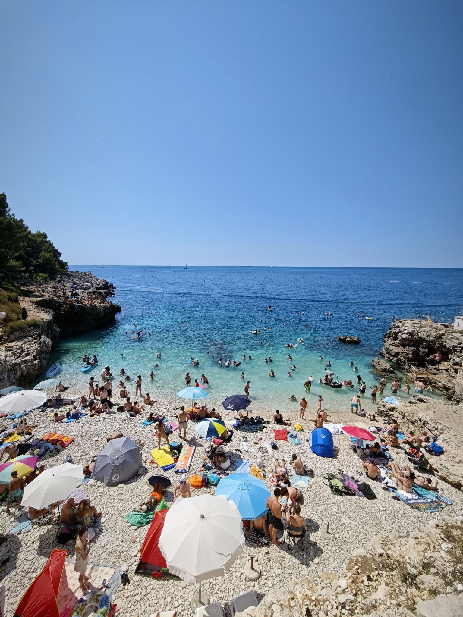 A sunny beach in Pula