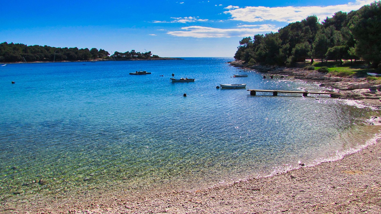 Beautiful coastline near Pula